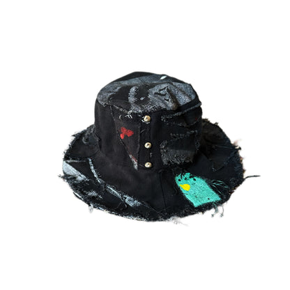 Reconstructed Denim Bucket Hat